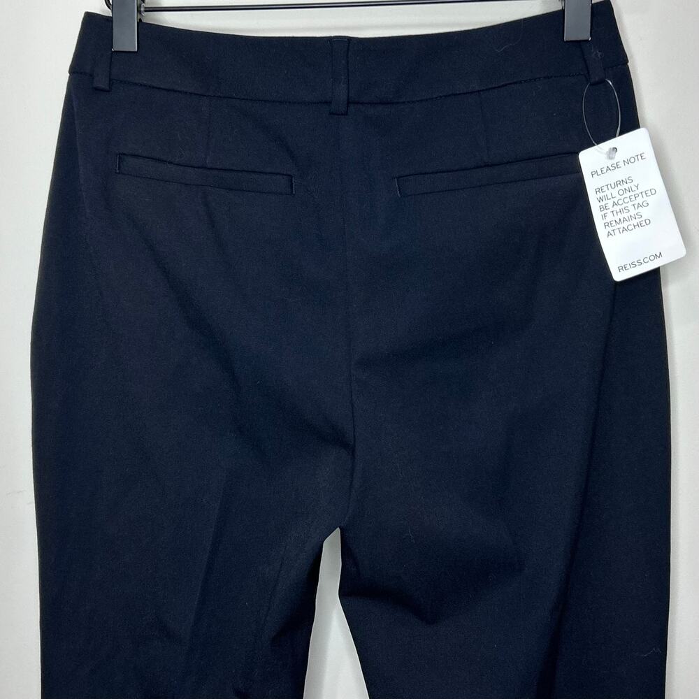 Reiss JoAnne Straight Leg Trousers Navy Blue Size 2 (US) NWT - Picture 7 of 9